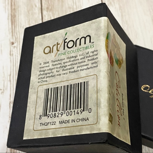 Cotillion Curio Jeweled Enamel Metal Trinket Box - Picture 10 of 13